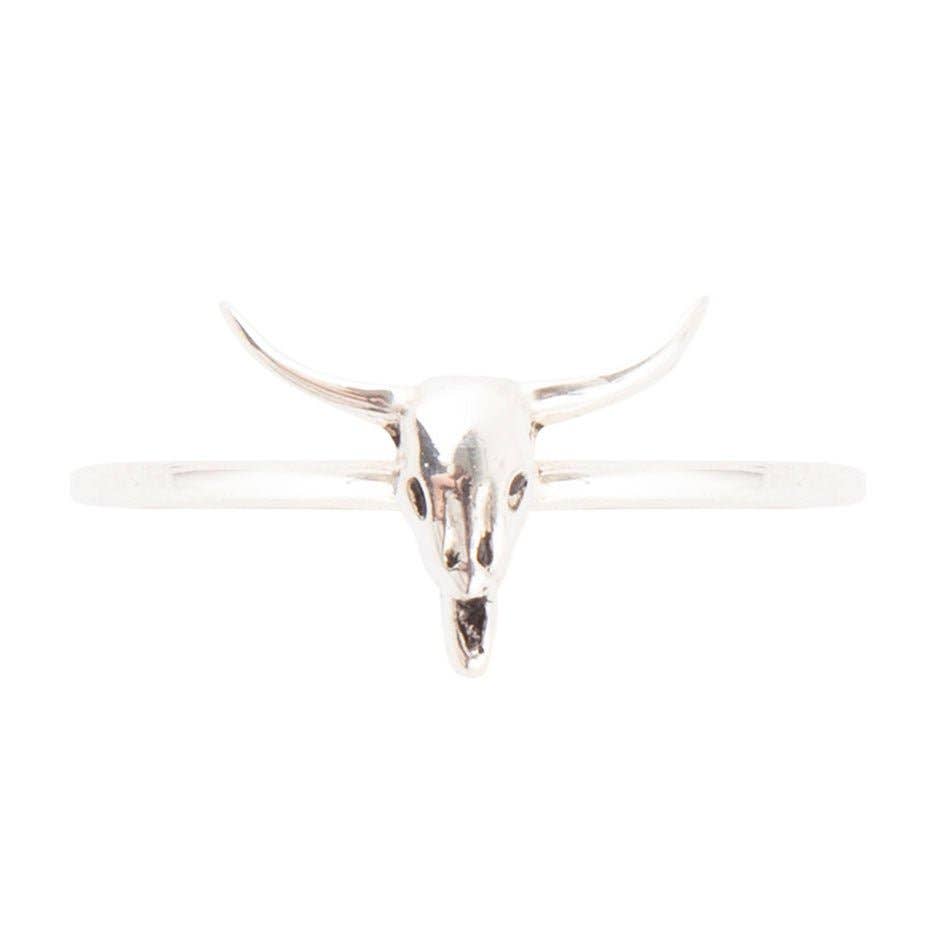 'Barse' Dainty Longhorn Ring