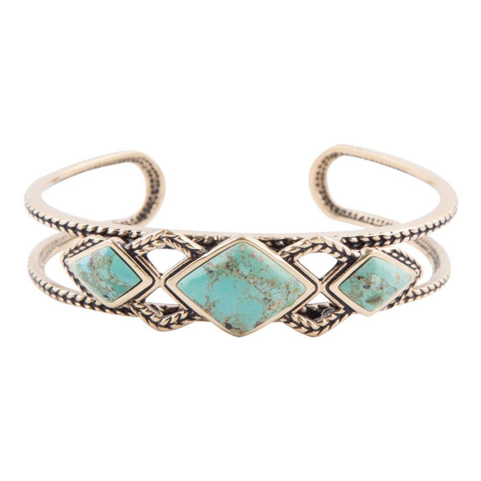 'Barse' Turquoise Cuff Bracelet