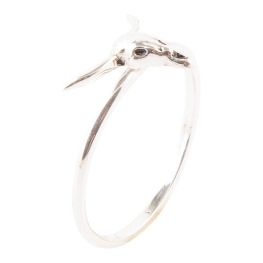 'Barse' Dainty Longhorn Ring